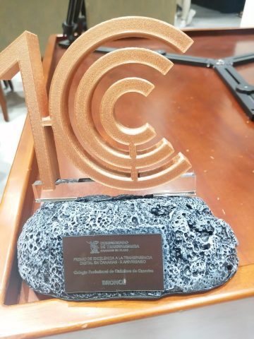 El Colegio Oficial de Químicos de Canarias recibe la Medalla de Bronce en los Premios de Transparencia 2025